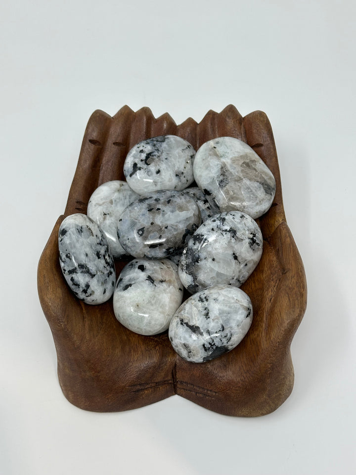 Moonstone Palm Stone (75g-125g)