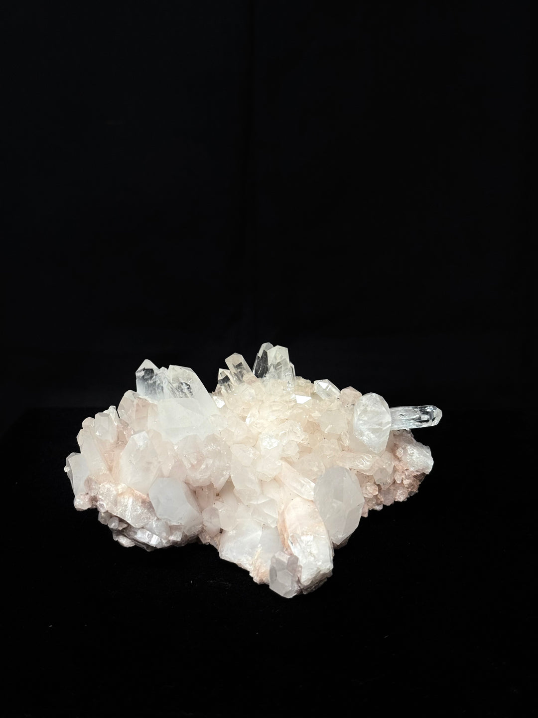 Pink Lemurian Quartz Cluster