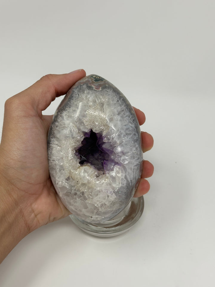 Amethyst Agate Egg