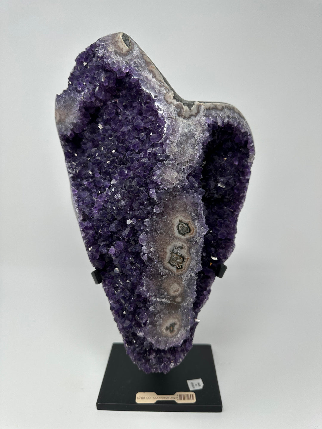 Amethyst Uruguay Metal Base (AAA)