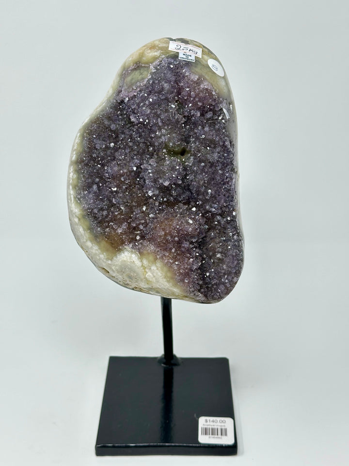 Amethyst Cluster on Metal Stand