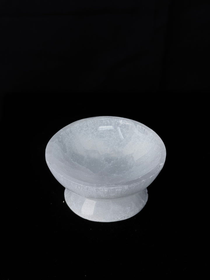 Selenite Round Cleansing Bowls