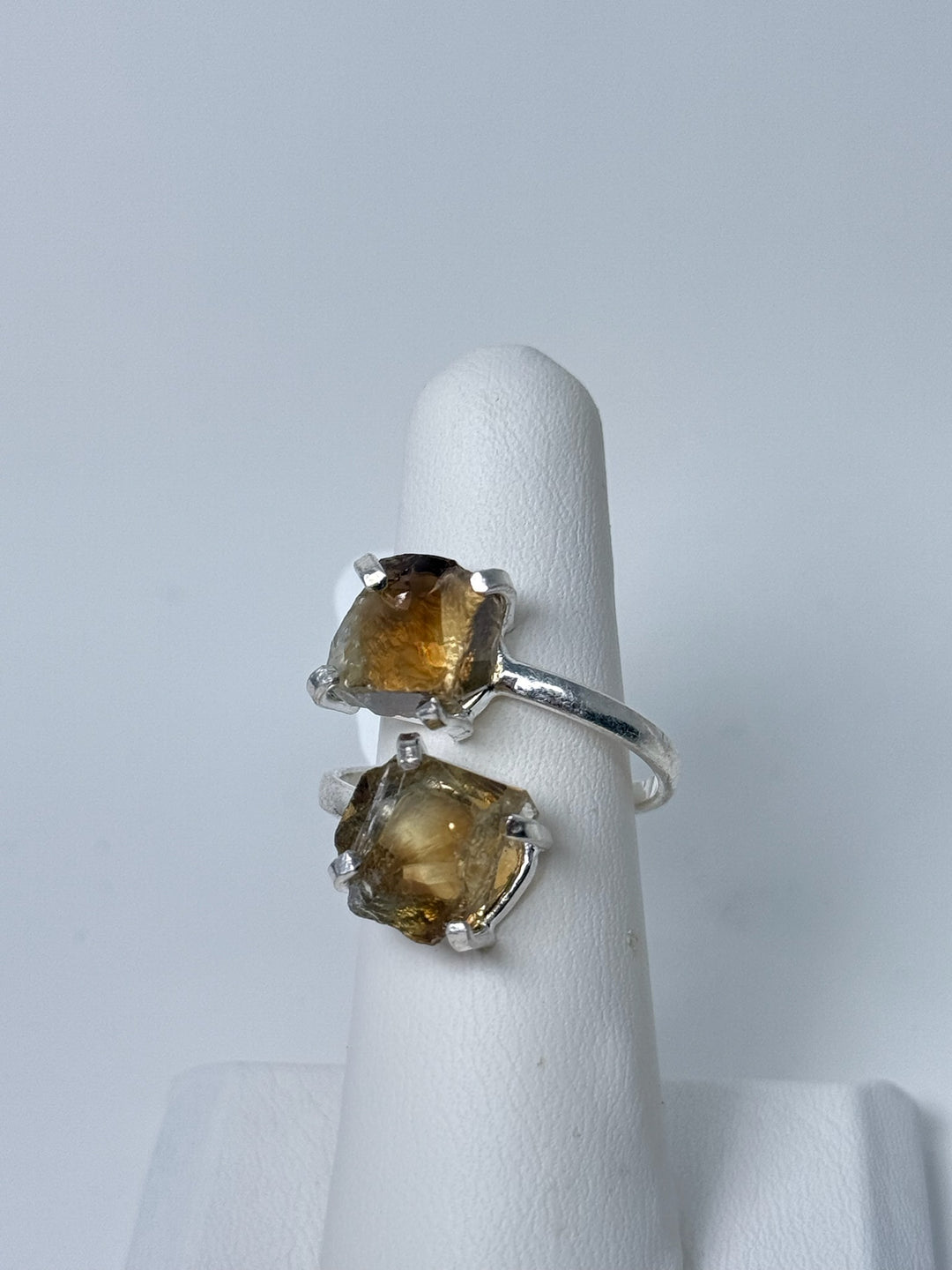 Citrine Dual Ring Crystal