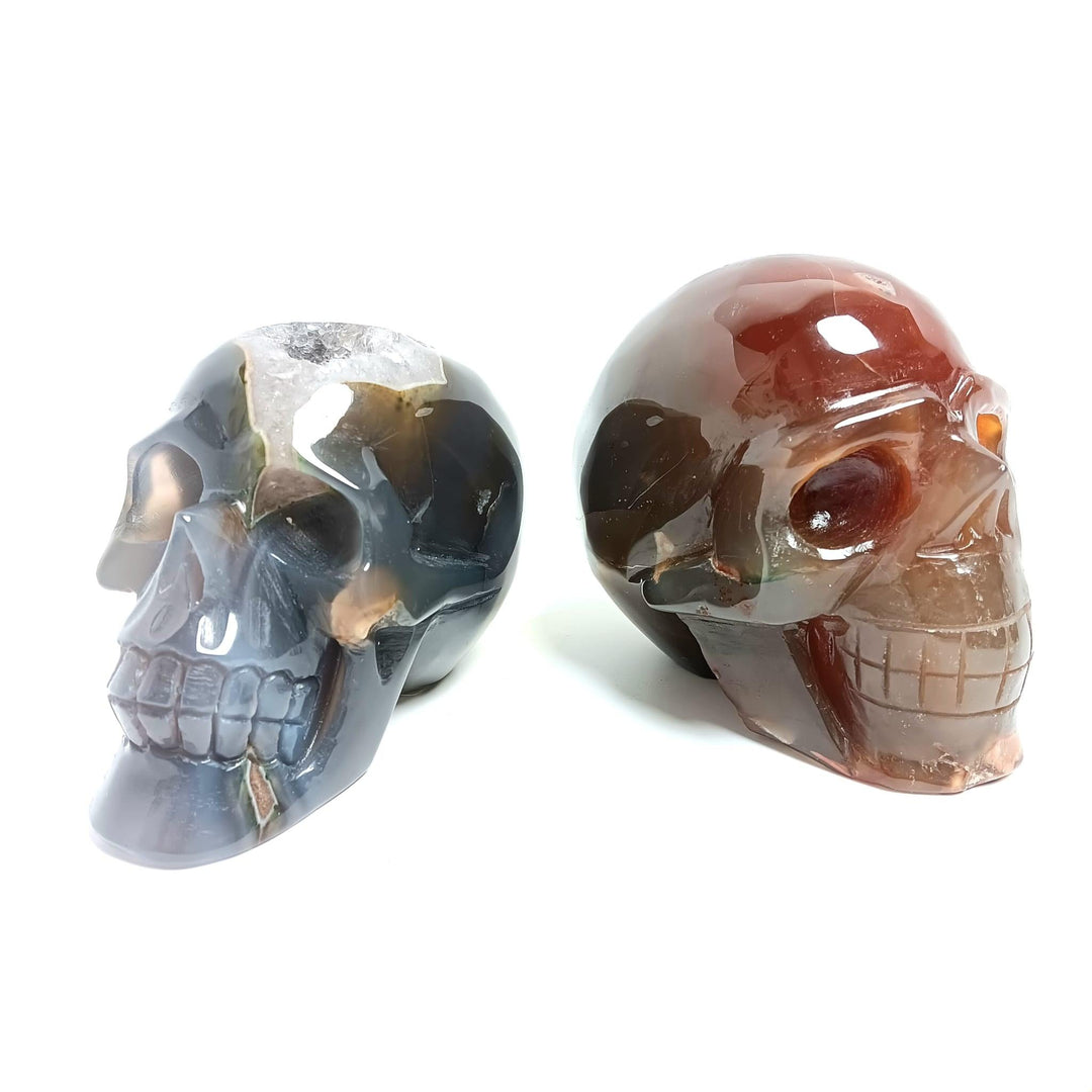 Agate Druzy Skull - The Harmony Store