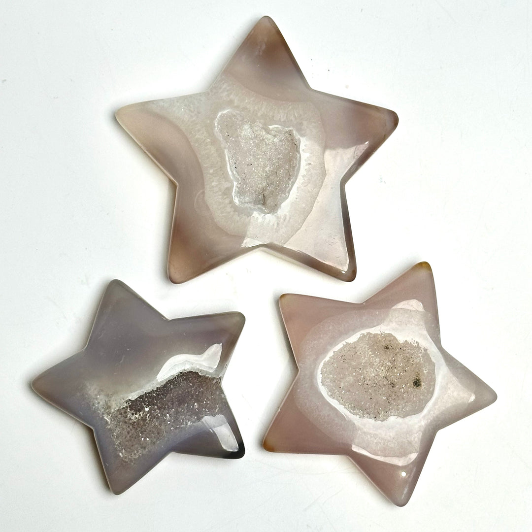 Agate Druzy Star : 2.5 - 3" - The Harmony Store