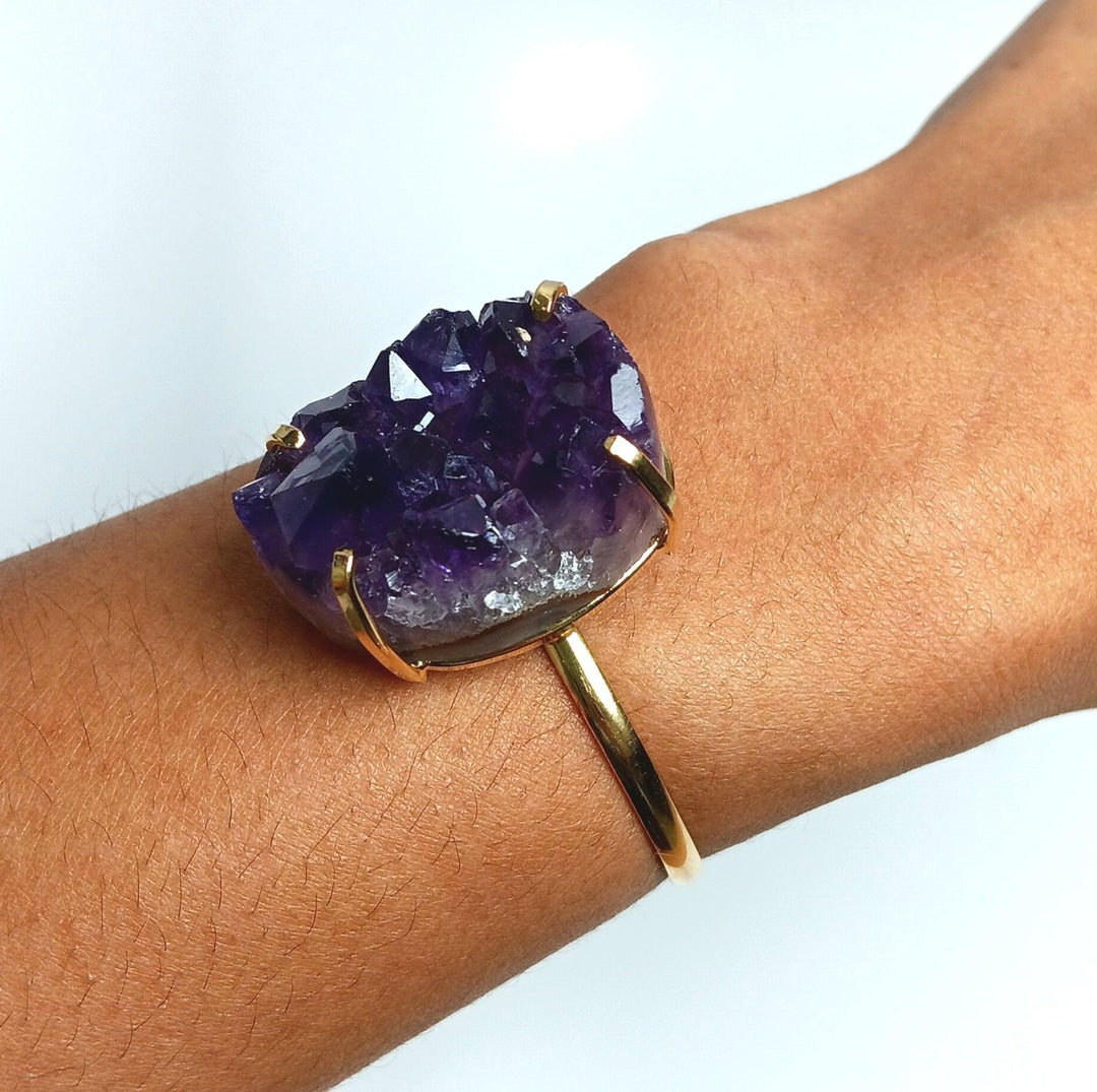 Amethyst Simple Band Bracelet - The Harmony Store