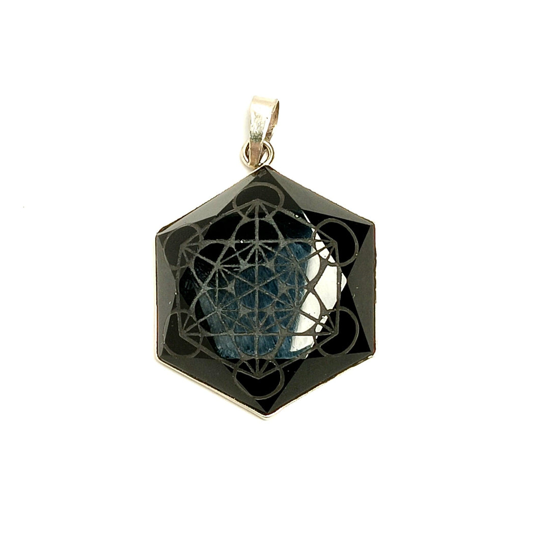 Black Obsidian Metatron Pendant - The Harmony Store