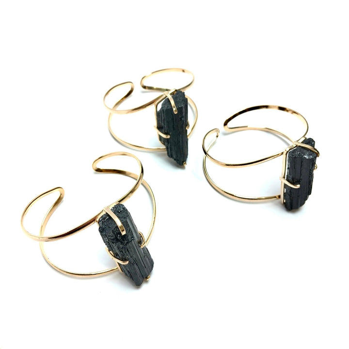 Black Tourmaline Arc Bracelet - The Harmony Store