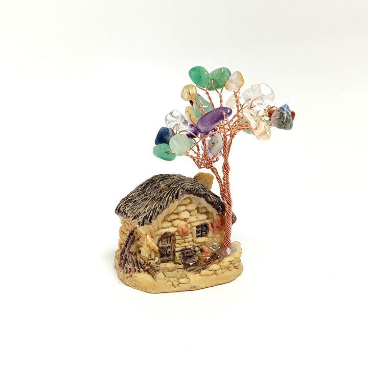 Chakra / Mix Crystal Tiny Crysal House Tree - The Harmony Store