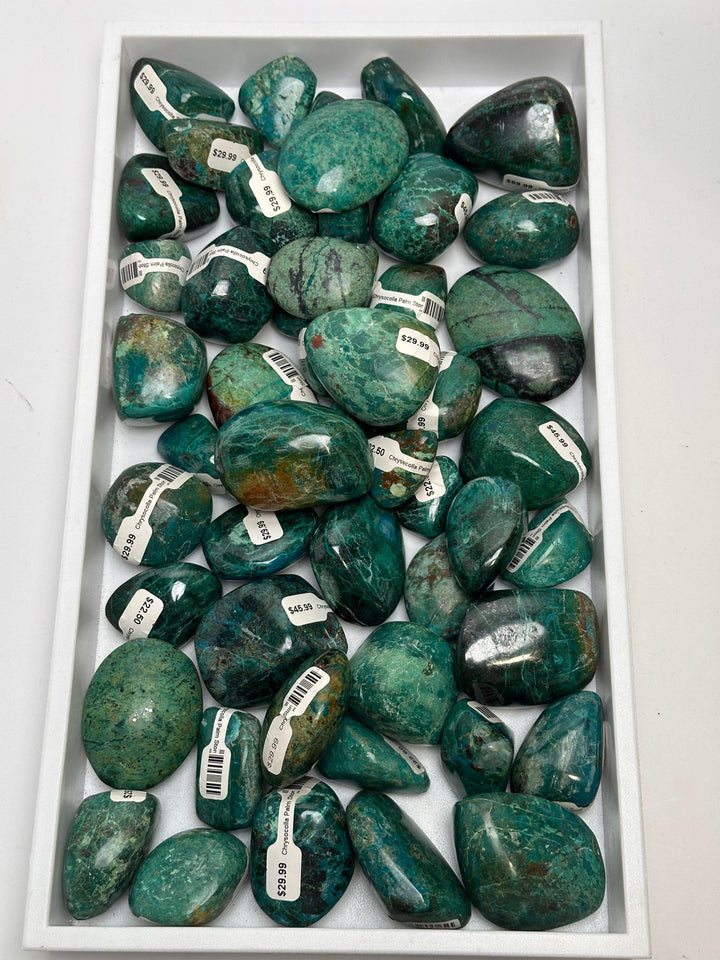 Chrysocolla Palm Stone - The Harmony Store