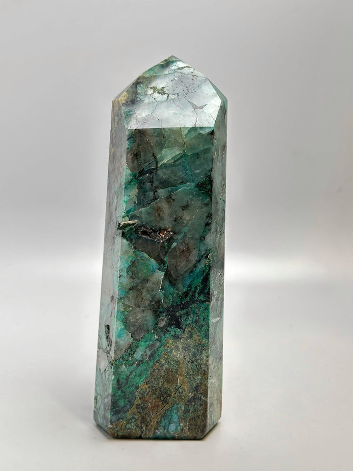 Chrysocolla Tower and Obelisk from Brazil