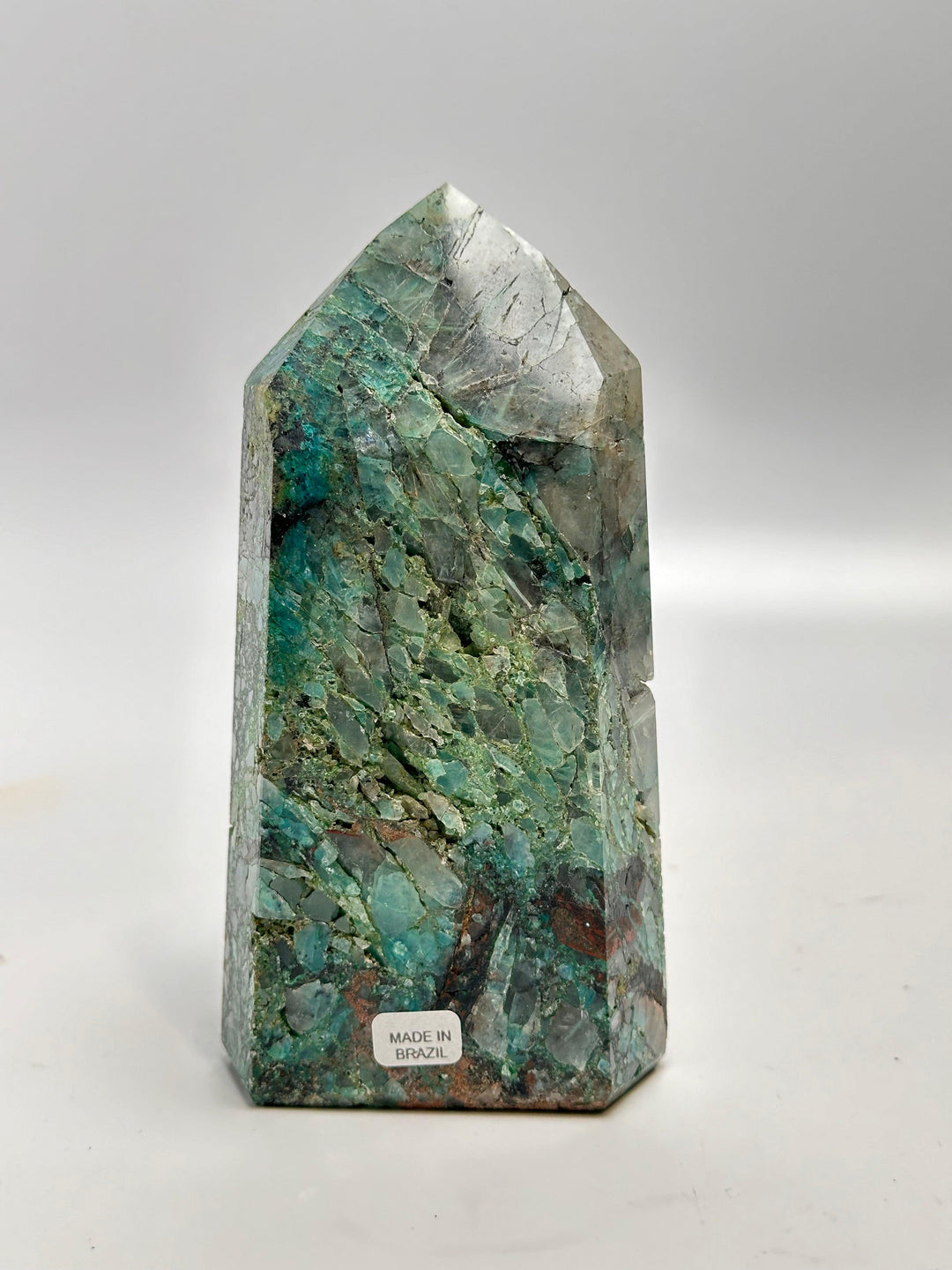 Chrysocolla Tower and Obelisk from Brazil