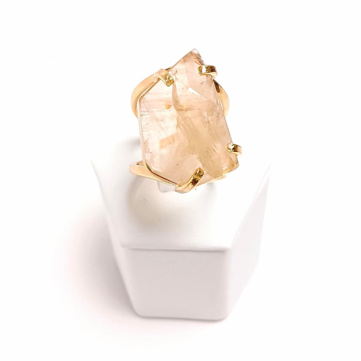 Citrine Faceted Arc Ring - The Harmony Store