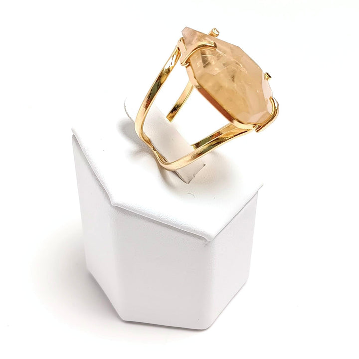 Citrine Faceted Arc Ring - The Harmony Store