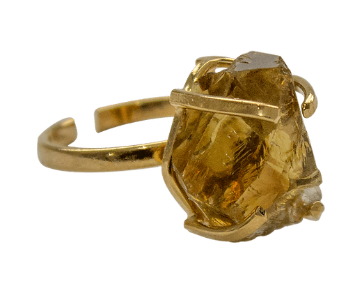 Citrine Simple Band Ring - The Harmony Store