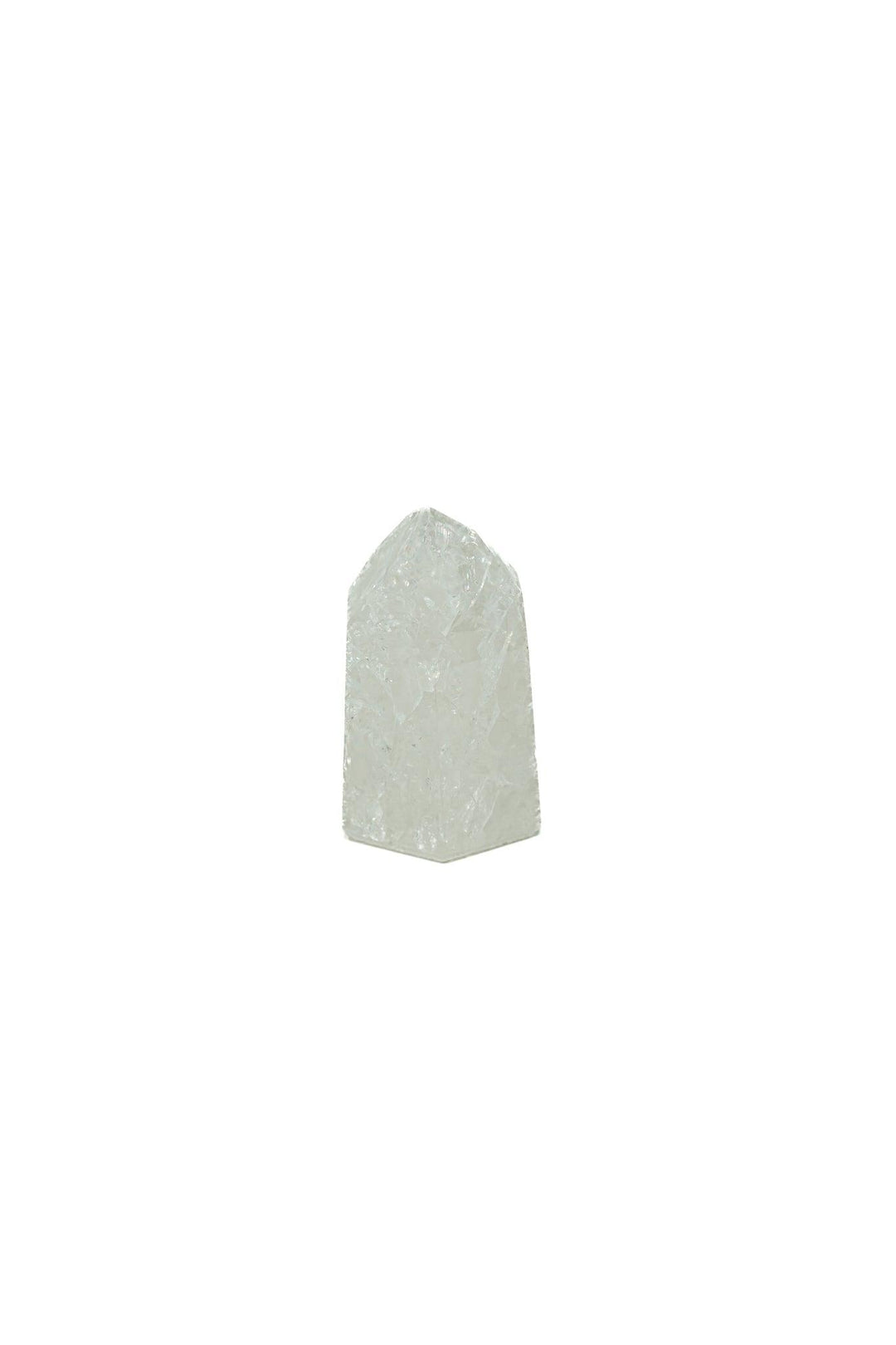 Cracked Clear Quartz Tower - The Harmony Store