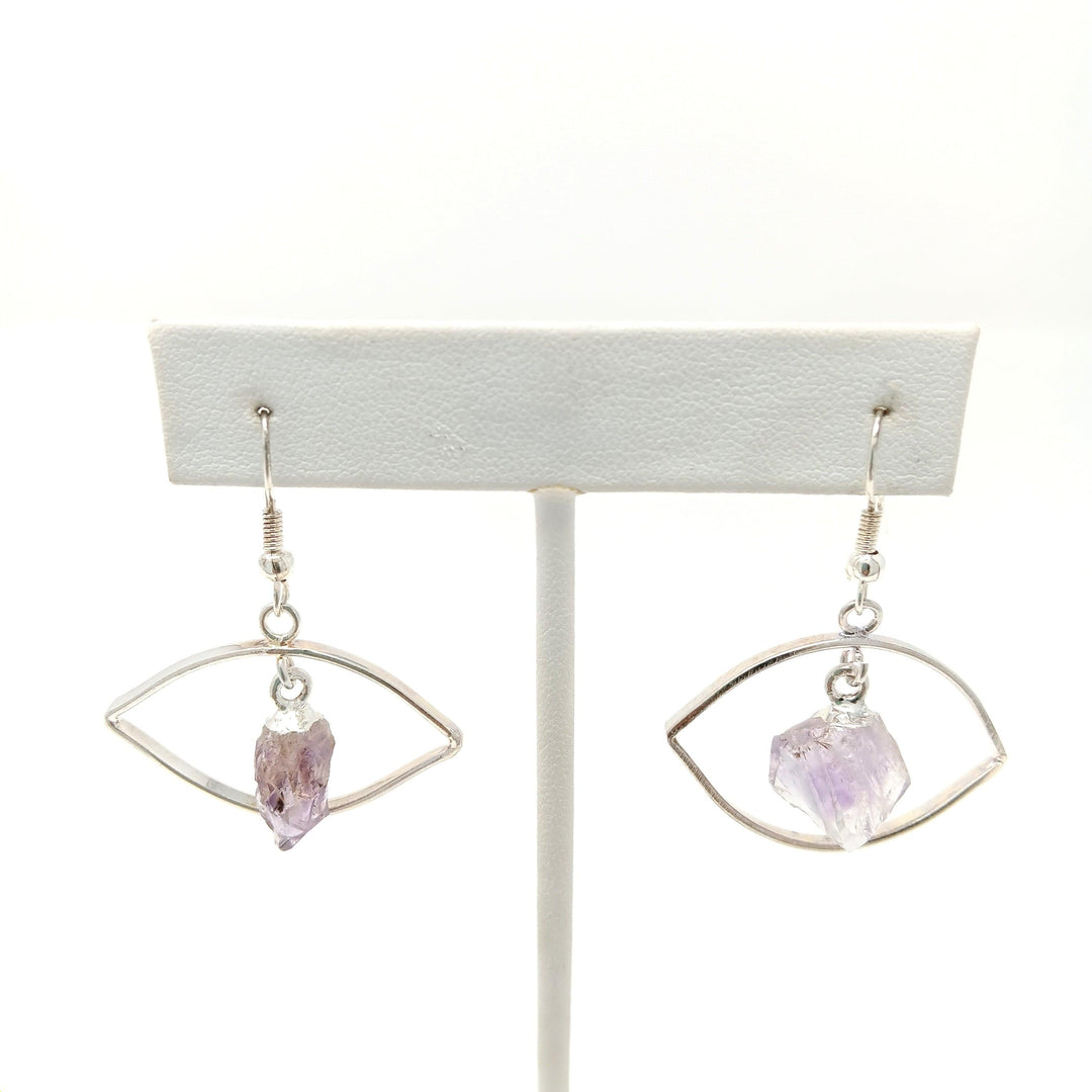 Eye Dangle Earring-Amethyst : VGE Eye Insi - The Harmony Store