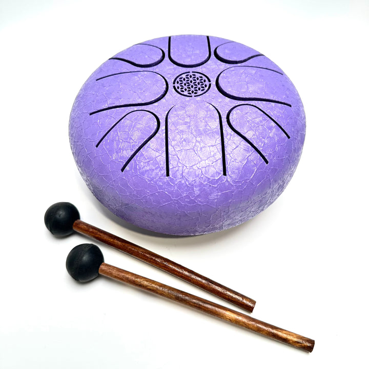 Purple Flower of Life Steel Tongue Happy Drum