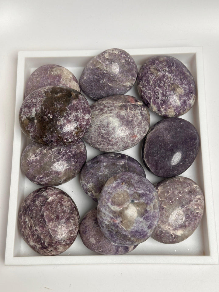 Lepidolite Palm Stone - The Harmony Store