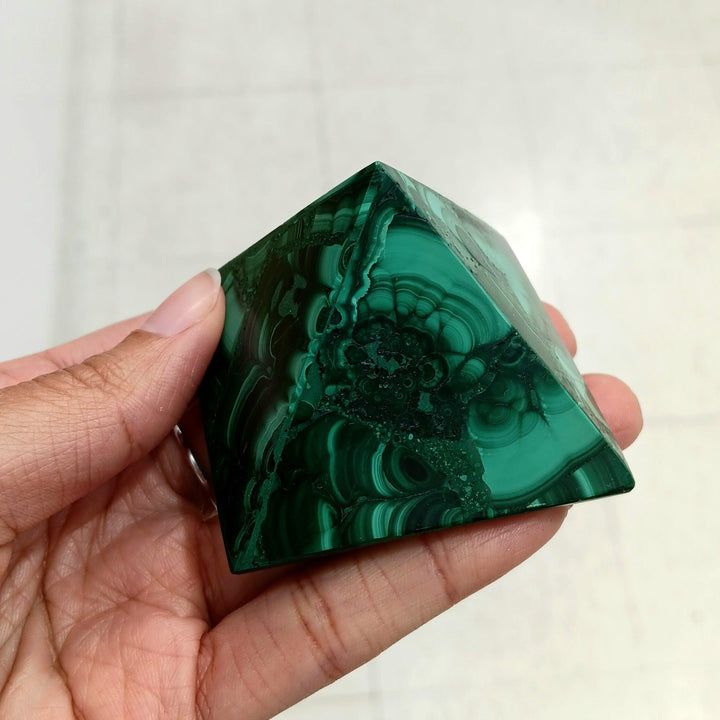 Malachite Pyramid - The Harmony Store