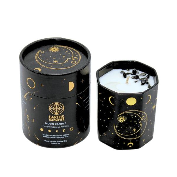 Moon Phase Crystal Candle - The Harmony Store