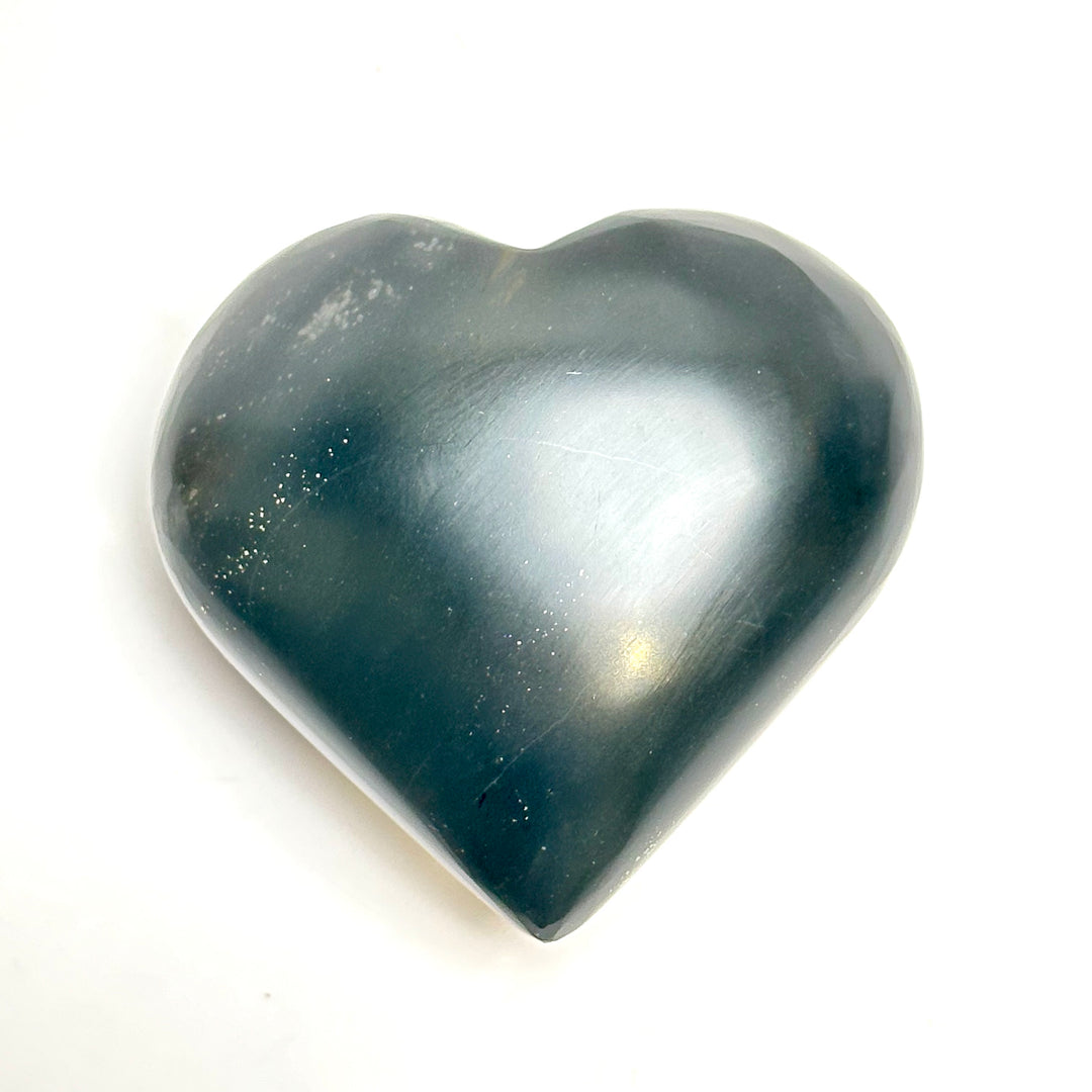 Onyx & Pyrite Heart - The Harmony Store