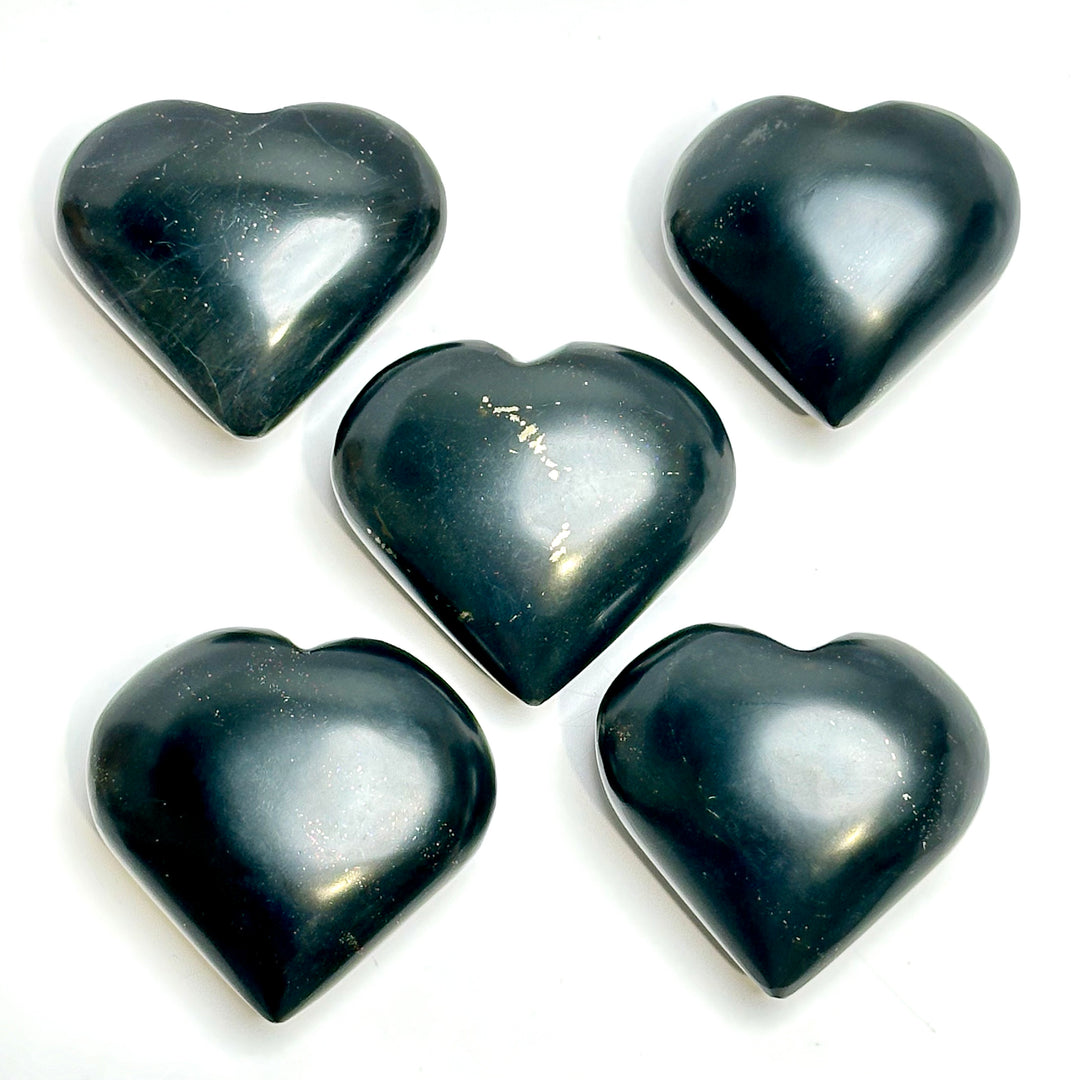 Onyx & Pyrite Heart - The Harmony Store