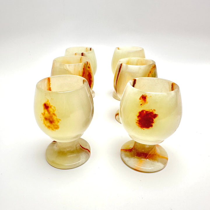 Onyx Sherry Glass Cup-6 Pieces : 2"x 3" - The Harmony Store