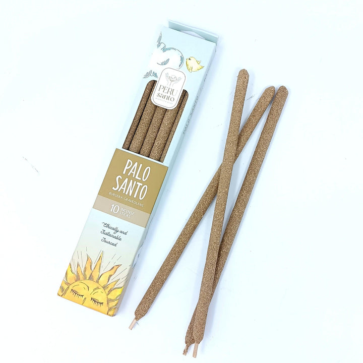 Palo Santo Incense Sticks - Peru Santo - Pack of 10 Sticks - The Harmony Store