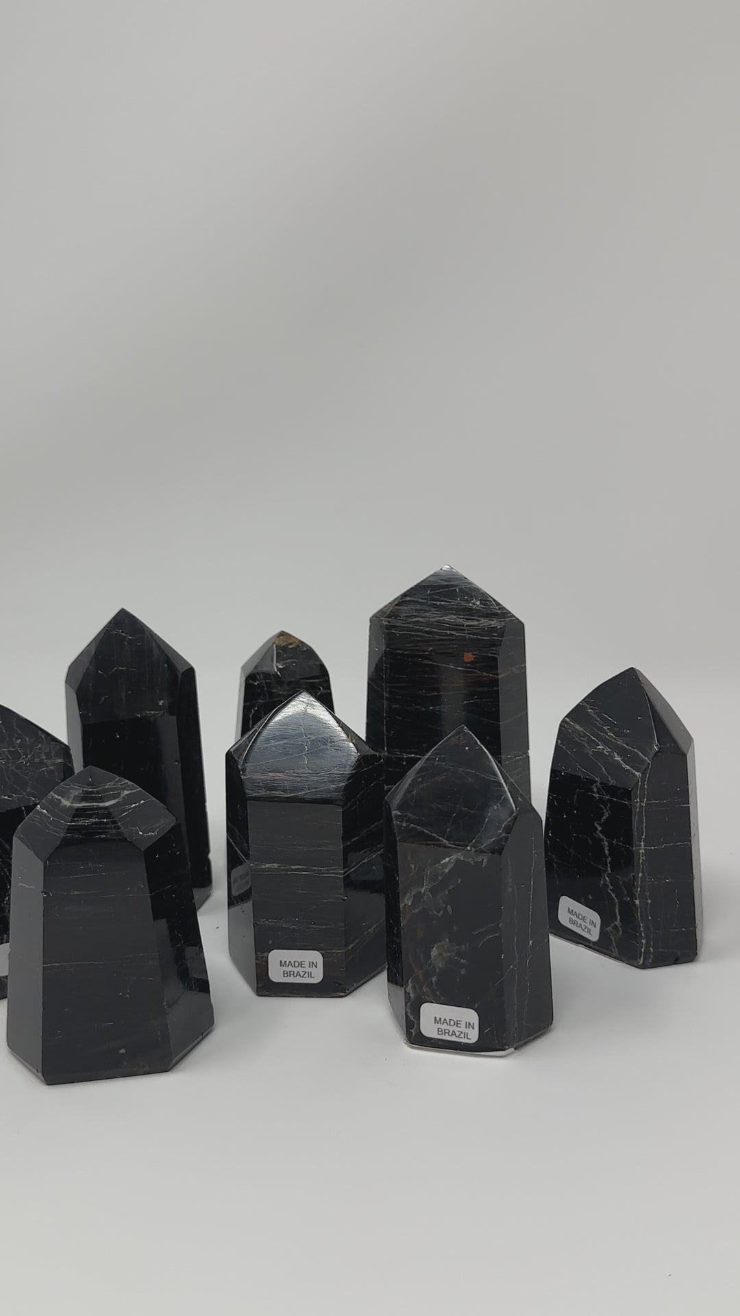 Black Tourmaline Tower Obelisk