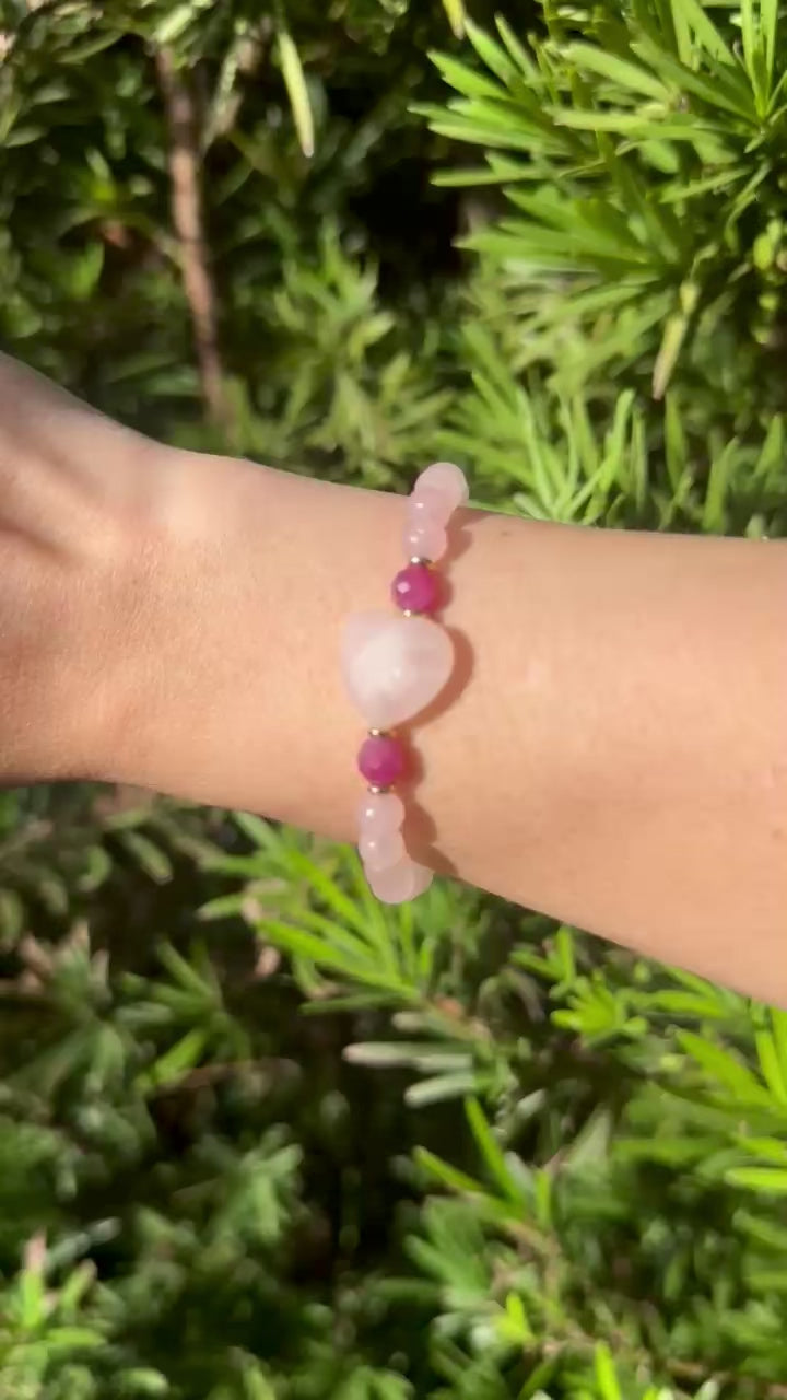 Love Magnet Rose Quartz Bracelet