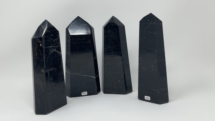 Black Tourmaline Tower Obelisk