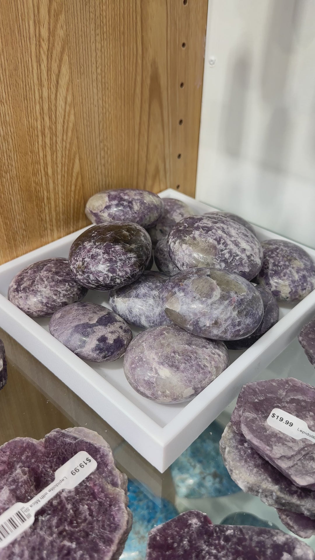 Lepidolite Palm Stone