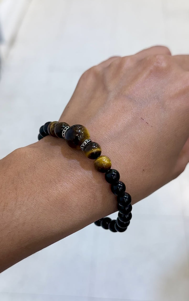 Black Obsidian & Tiger's Eye - Protection Bracelet