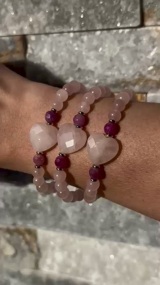 Love Magnet Rose Quartz Bracelet