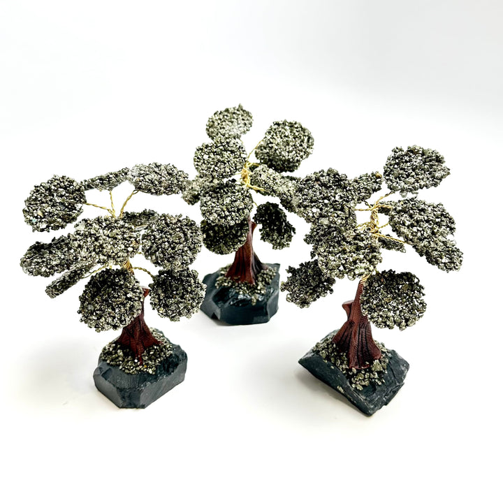 Pyrite Black Onyx Base Gemstone Tree - The Harmony Store