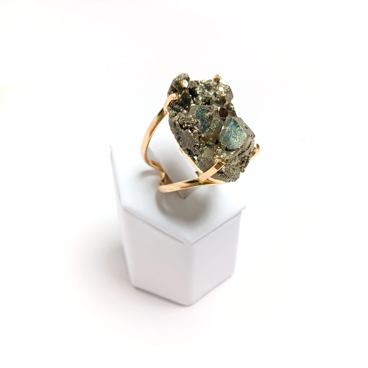 Pyrite Wire Ring - The Harmony Store