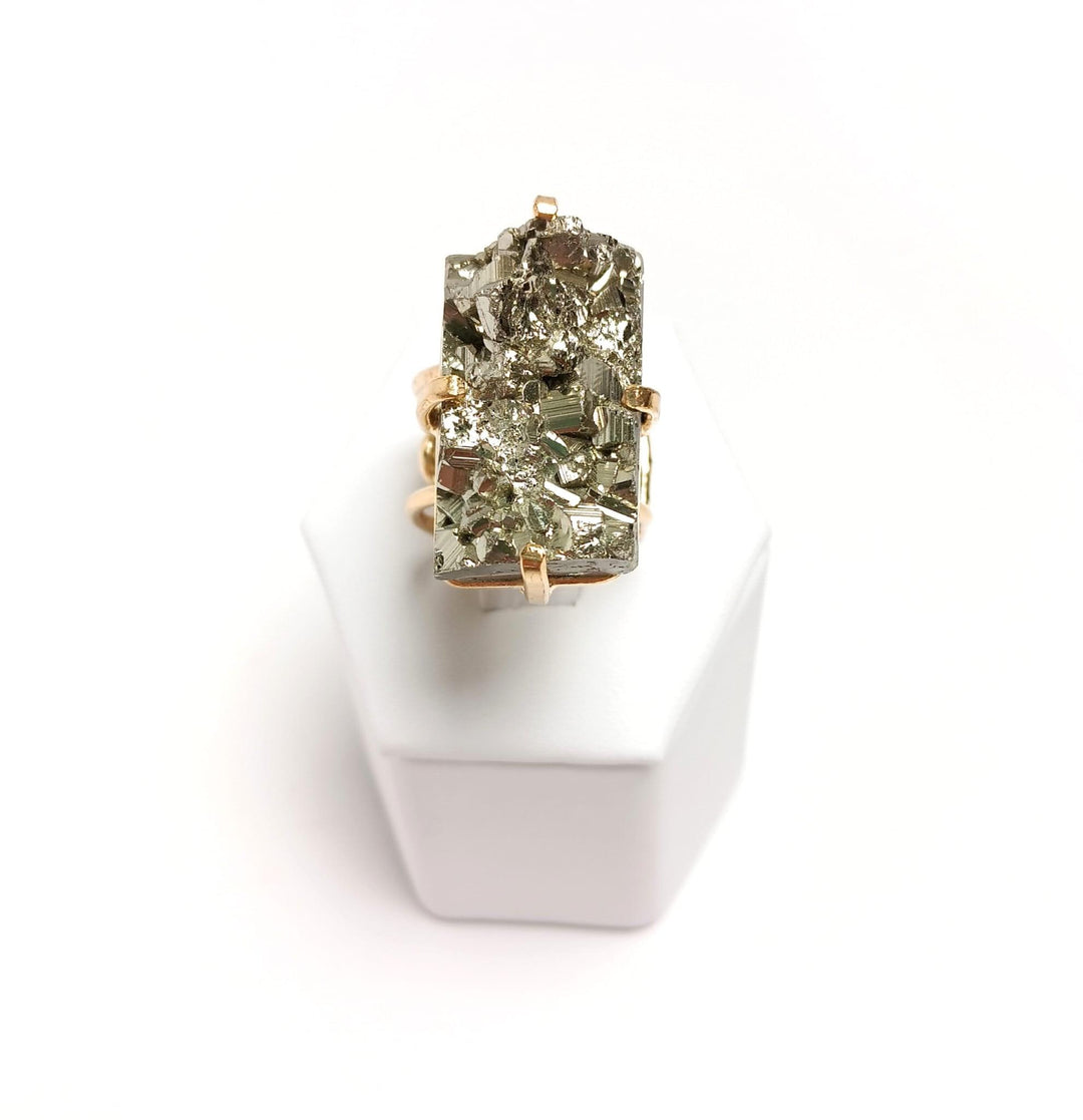 Pyrite Wire Ring - The Harmony Store