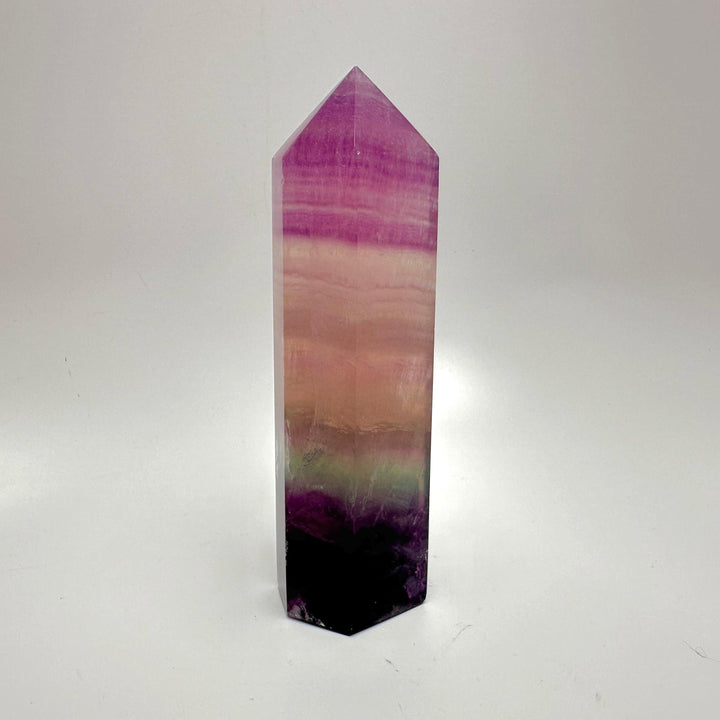 Rainbow Fluroite Tower-Tower : 400 - 500g - The Harmony Store