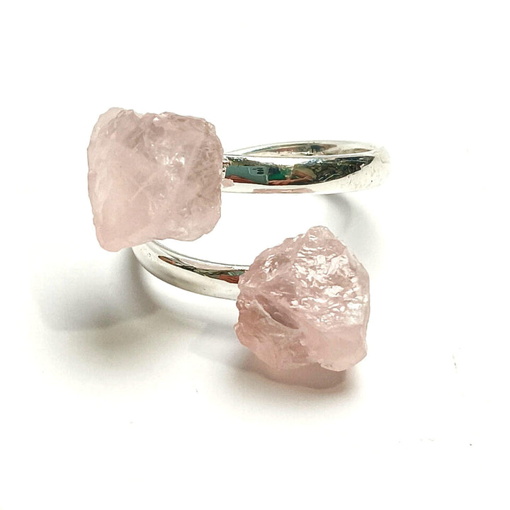 Rose Quartz Adjustable Ring - The Harmony Store