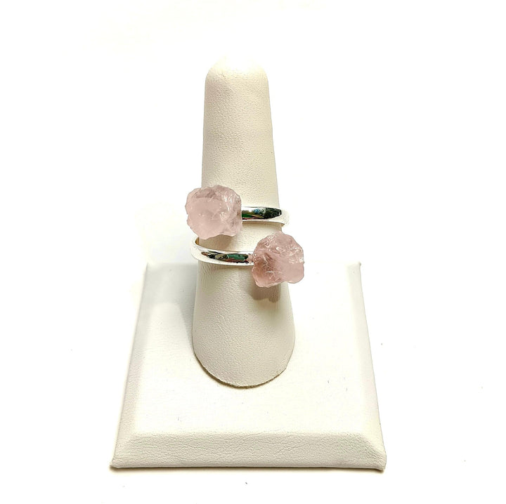 Rose Quartz Adjustable Ring - The Harmony Store