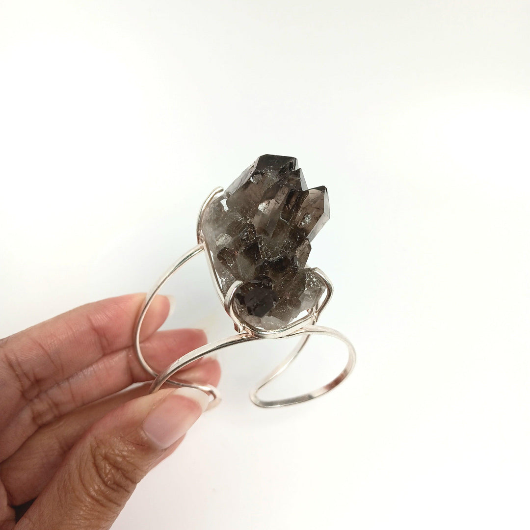 Smoky Quartz Arc Bracelet - The Harmony Store