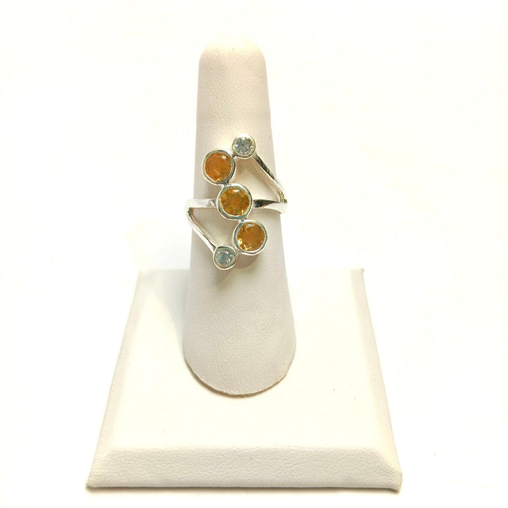 Sterling Silver Ring-Citrine : Adjustable - The Harmony Store