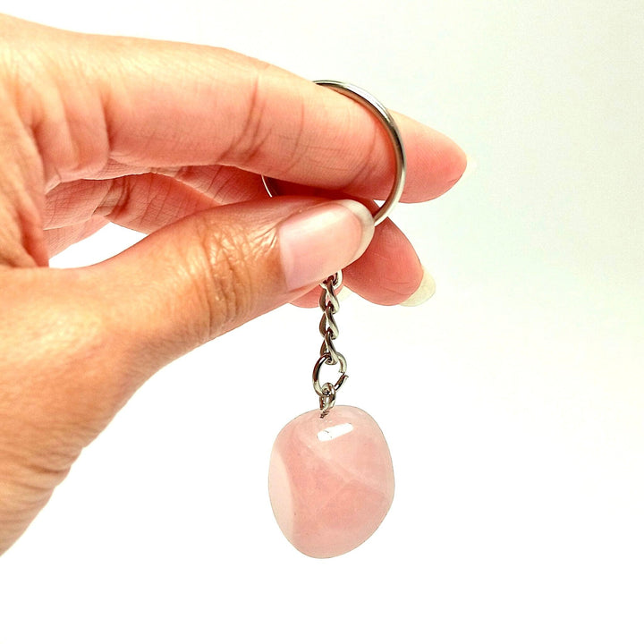 Tumbled Crystal Keychain - The Harmony Store