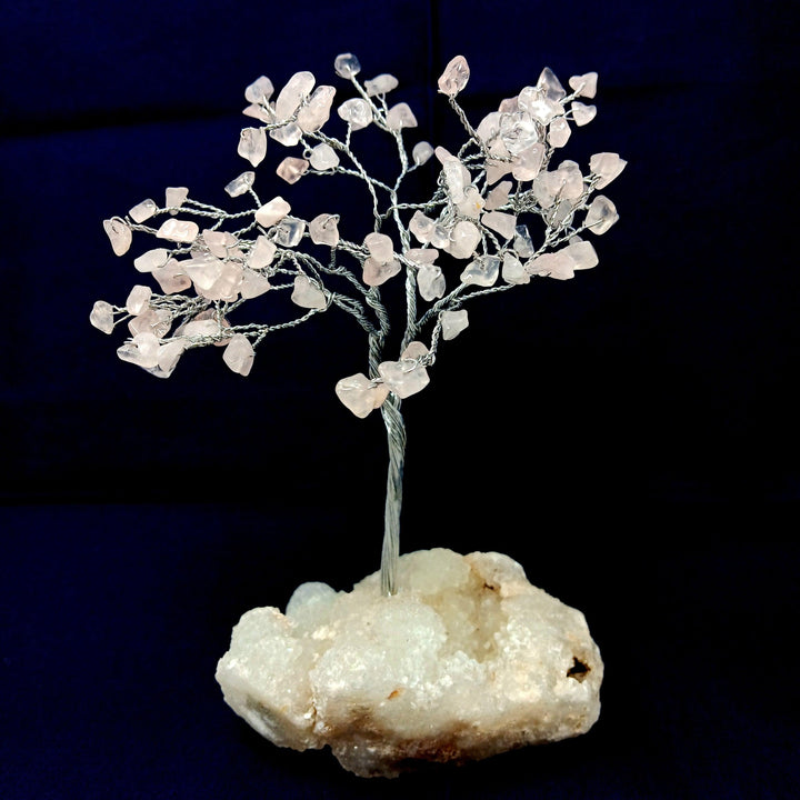 Zeolite Apophyllite Tree of Life: Rose Quartz - The Harmony Store