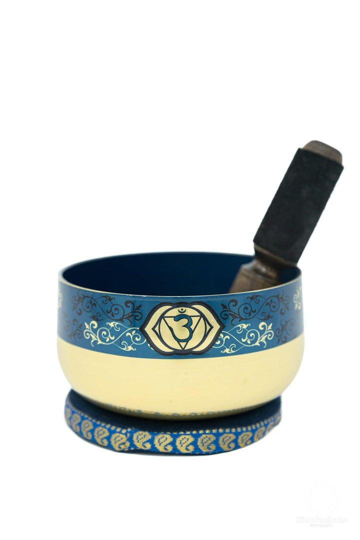 7" Chakra signing bowls Blue singing bowls