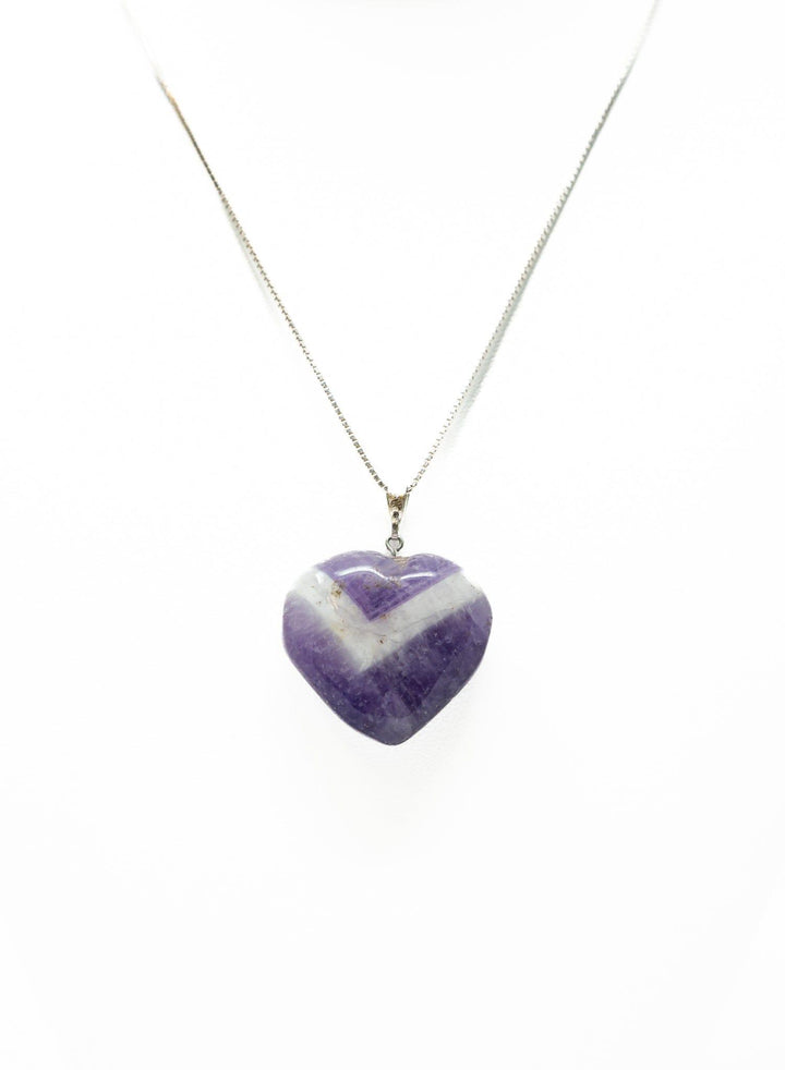 Amethyst Heart Pendant Amethyst