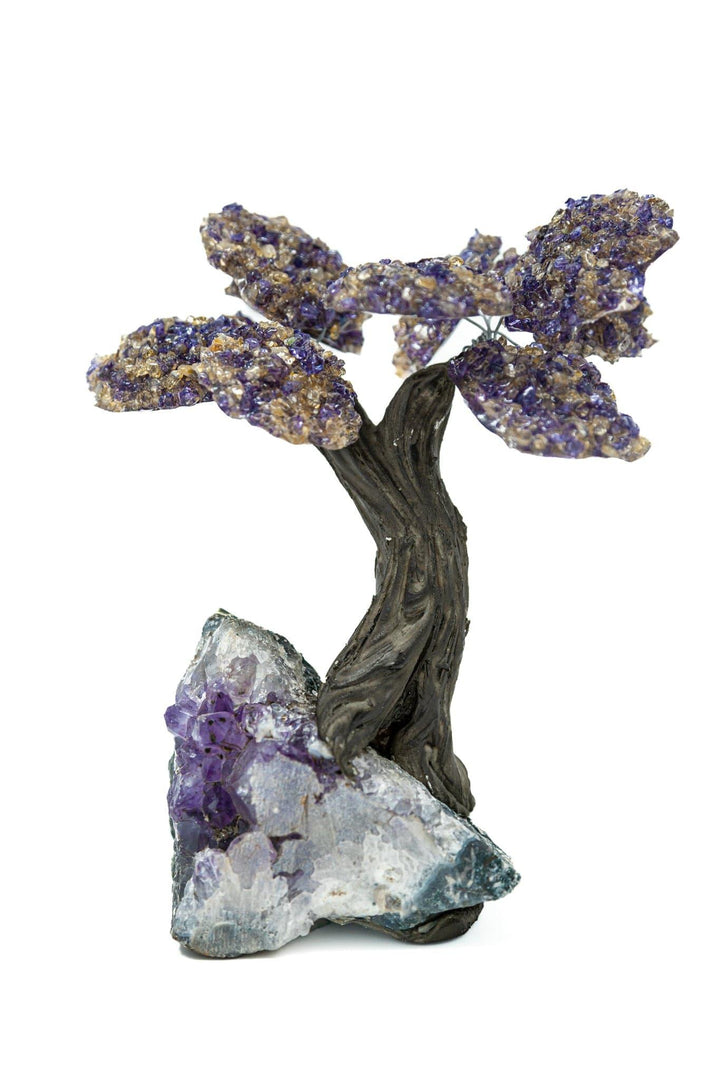 Ametrine 10 Leaf Bonsai Tree Amethyst