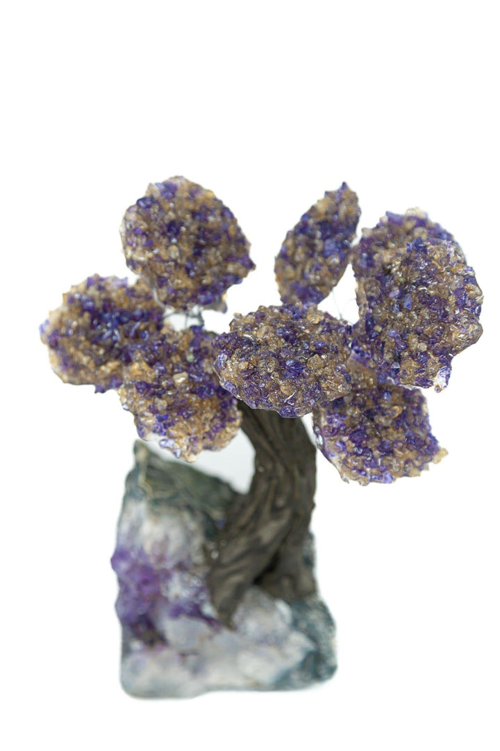 Ametrine 10 Leaf Bonsai Tree Amethyst