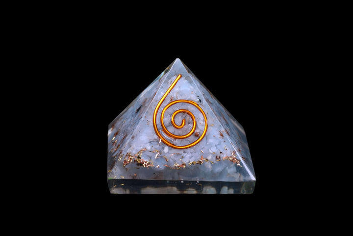 Orgonite and Angelite Pyramid